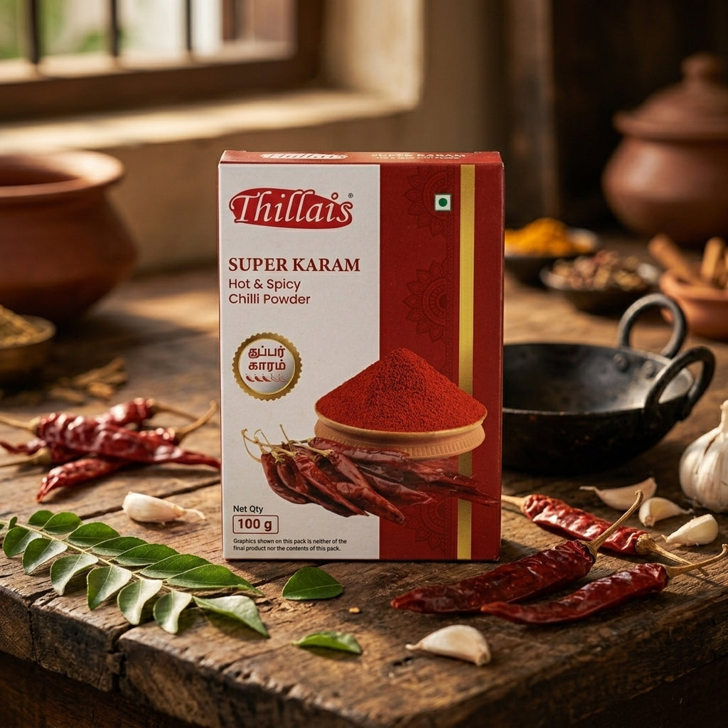 Thillais Super Karam Hot & Spicy Chilli Powder 100g