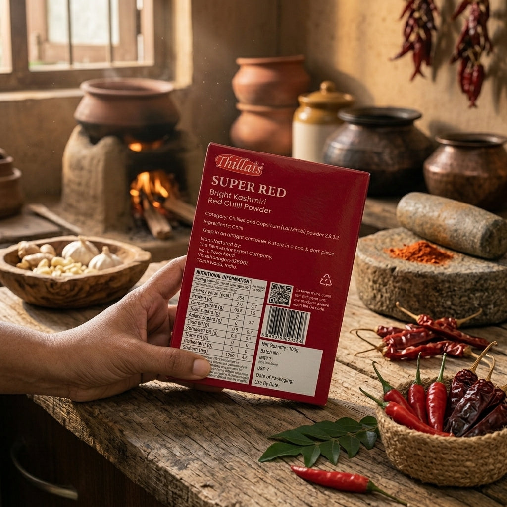 Thillais Super Red Bright Kashmiri Chilli Powder 100g