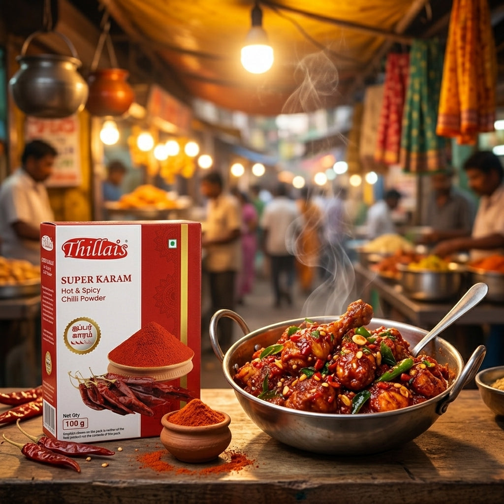 Thillais Super Karam Hot & Spicy Chilli Powder 100g