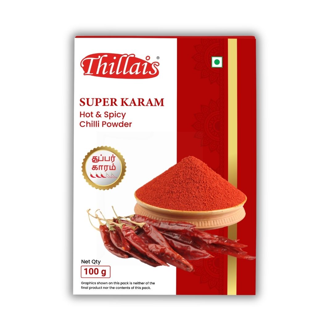 Thillais Super Karam Hot & Spicy Chilli Powder 100g