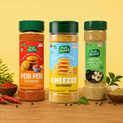 Bveg Idli Podi Trio Combo – Peri Peri 75, Cheezee 90g & Curry Leaf 200g