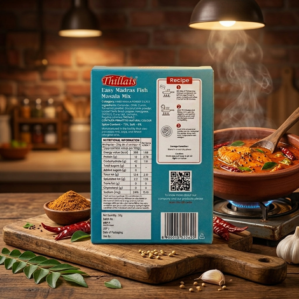 Thillais Easy Madras Fish Masala 50gm