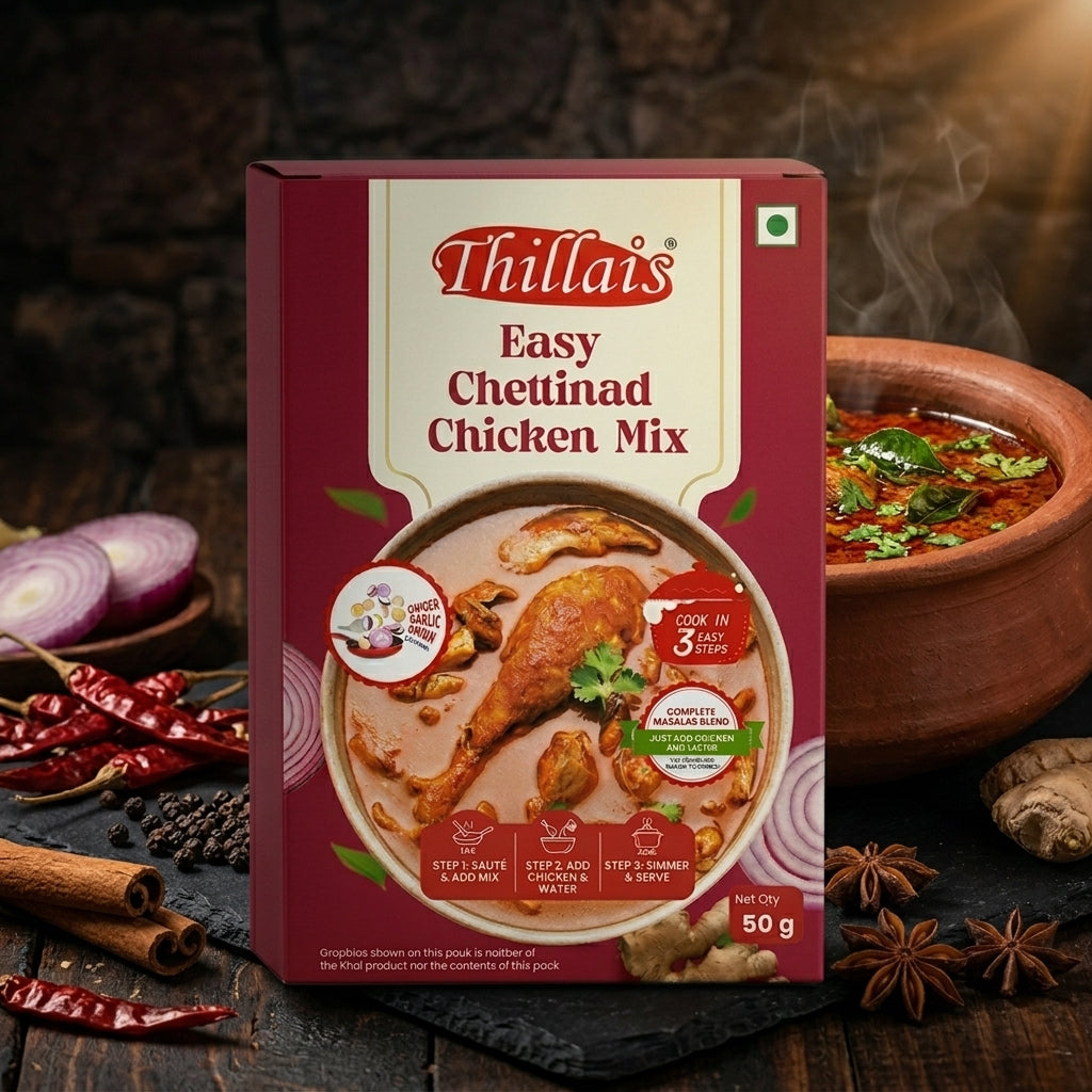 Thillais Easy Chettinad Chicken Mix 50gm