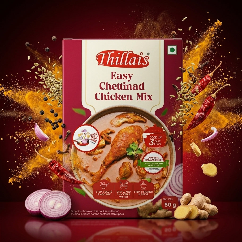 Thillais Easy Chettinad Chicken Mix 50gm