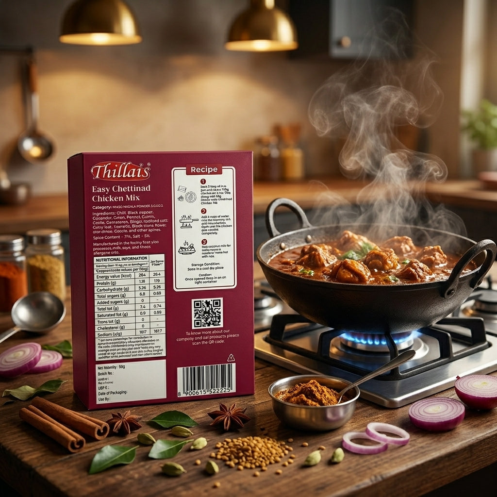 Thillais Easy Chettinad Chicken Mix 50gm