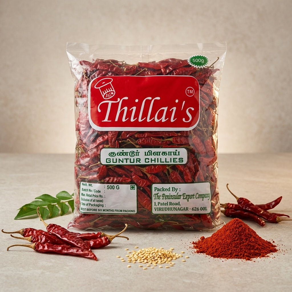 Thillais Guntur Sannam Chilli 500gm
