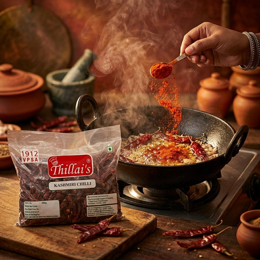 Thillais Kashmiri Stemless Red Chilli 500gm
