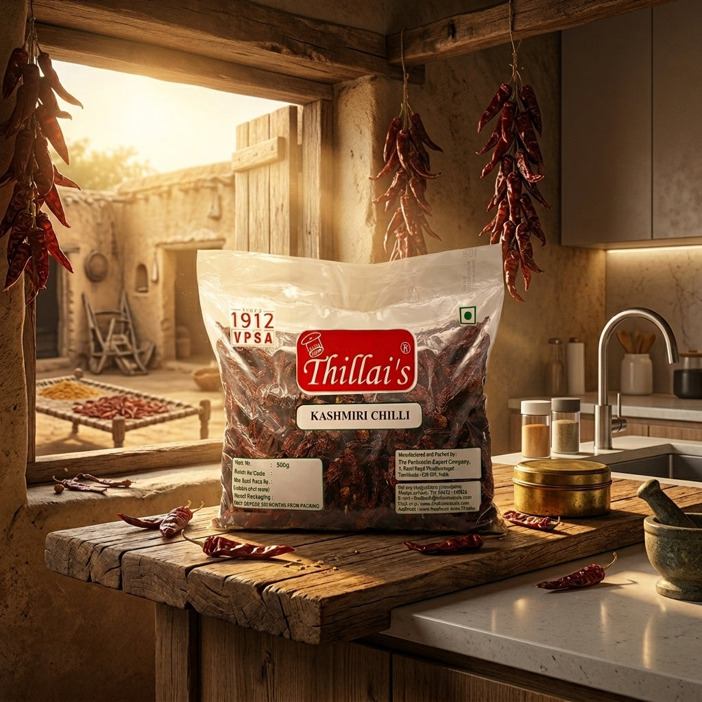 Thillais Kashmiri Stemless Red Chilli 500gm