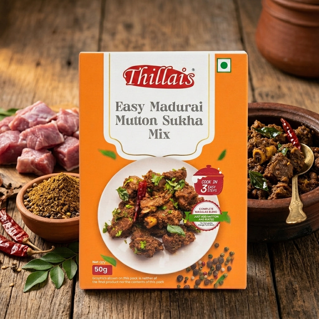 Thillais Easy Madurai Mutton Sukha Mix 50gm