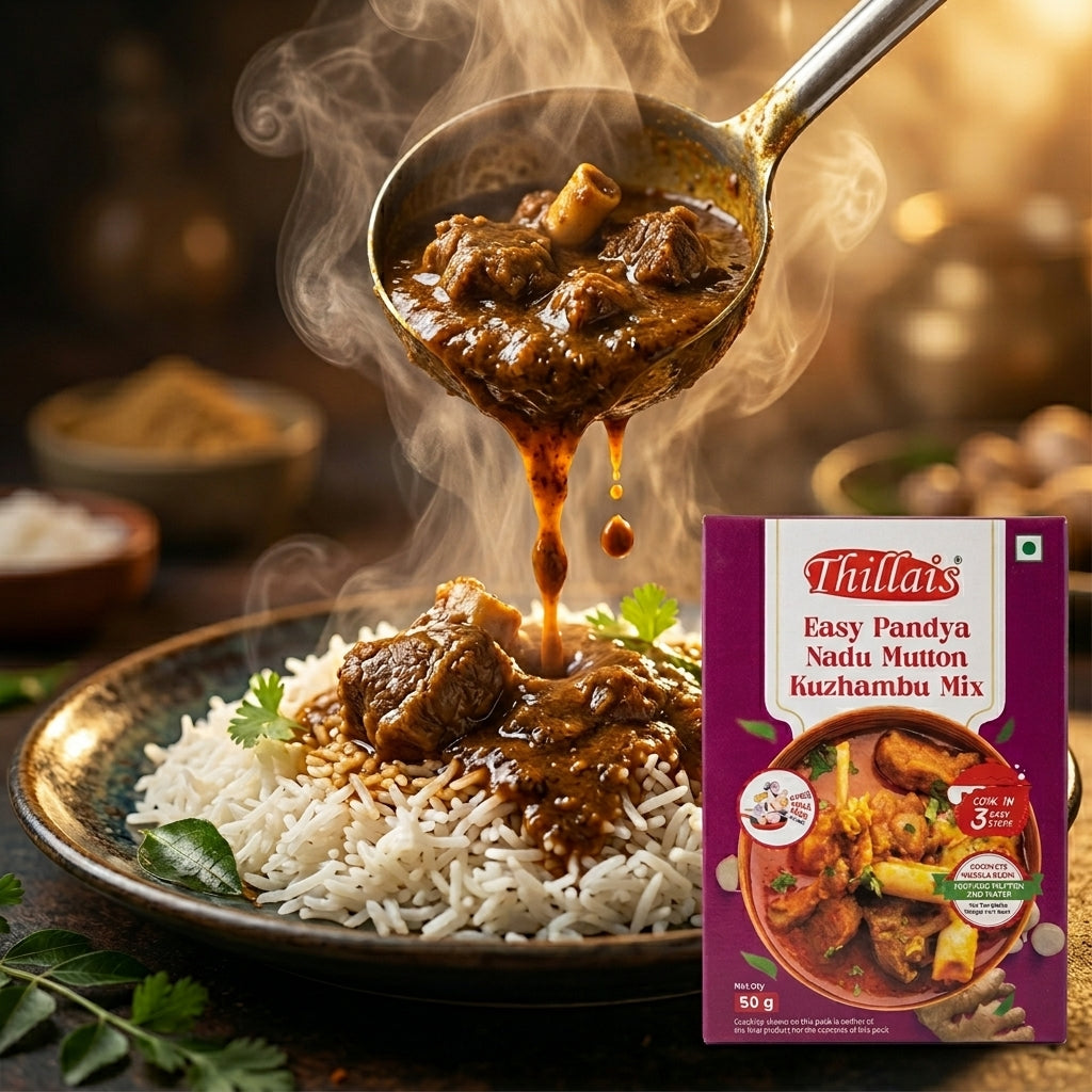 Thillais Easy Pandiyanadu Mutton Kulambu Mix 50gm