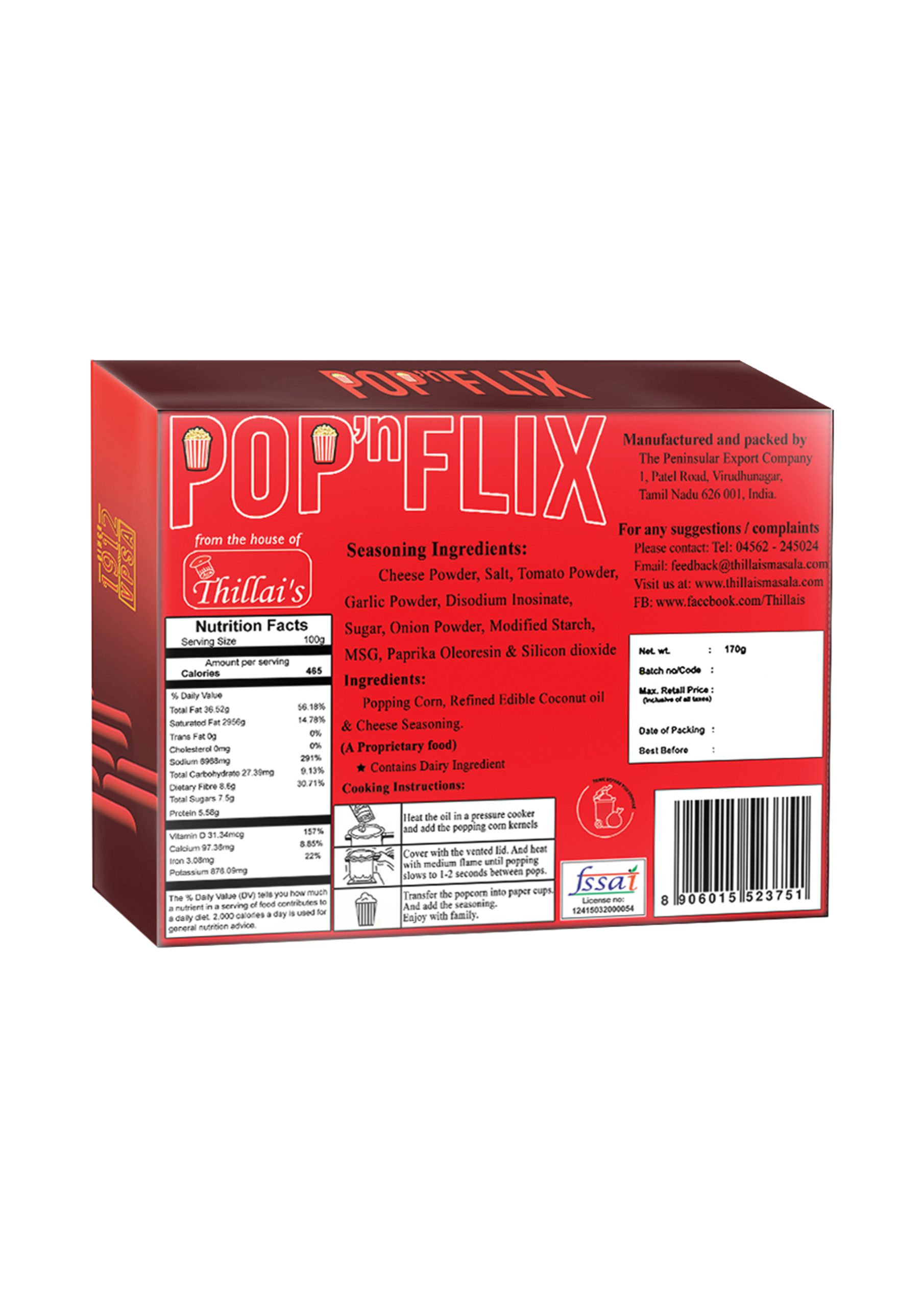 thillai masala popcorn